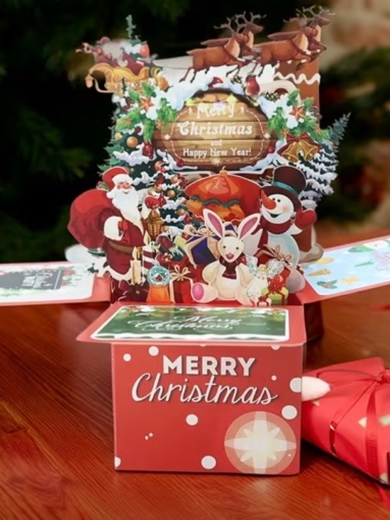Other - Christmas Pop Up Card with Festive Characters